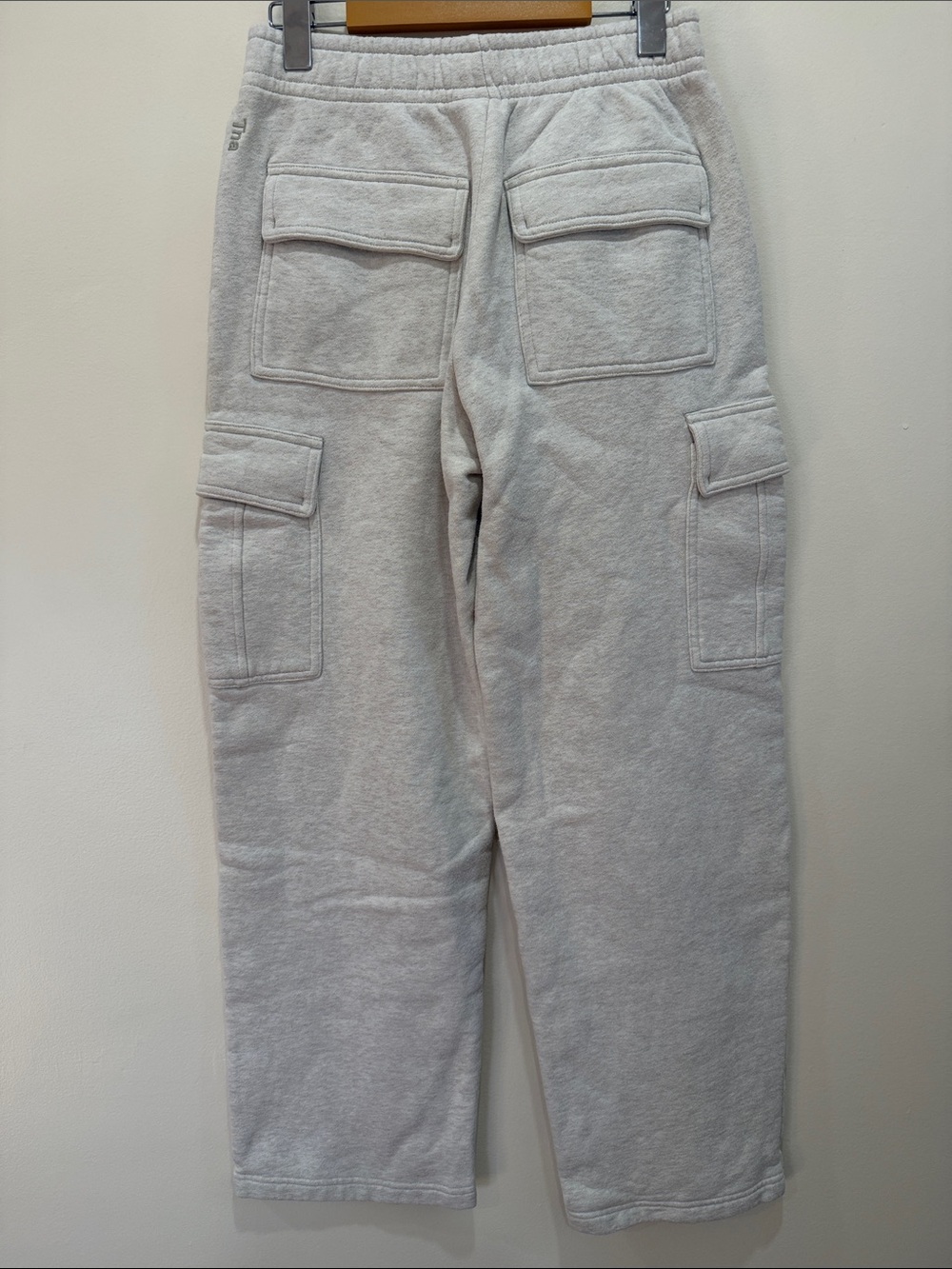 TNA Cozy Fleece Mega Cargo Pants in Heather Ecru - Picture 7 of 12
